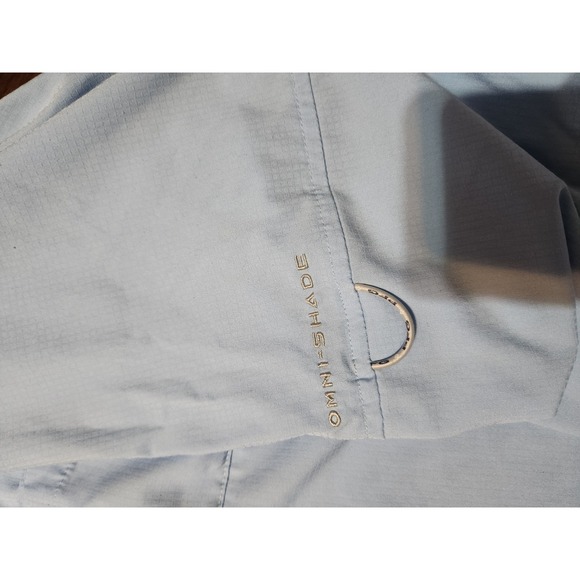 Columbia PFG Fishing Shirt Mens XL Blue Long Sleeve Vented Performance Outdoor - Picture 3 of 6